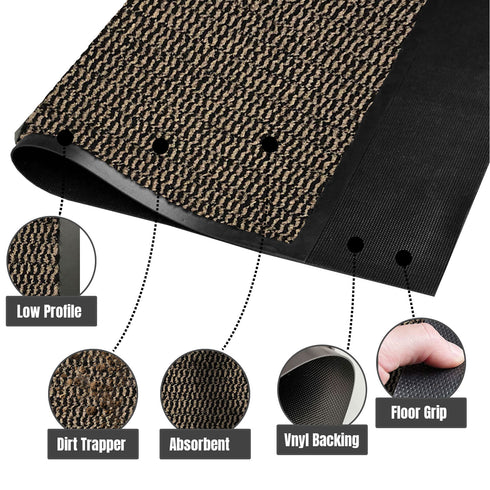 Barrier Door Mat - Rust
